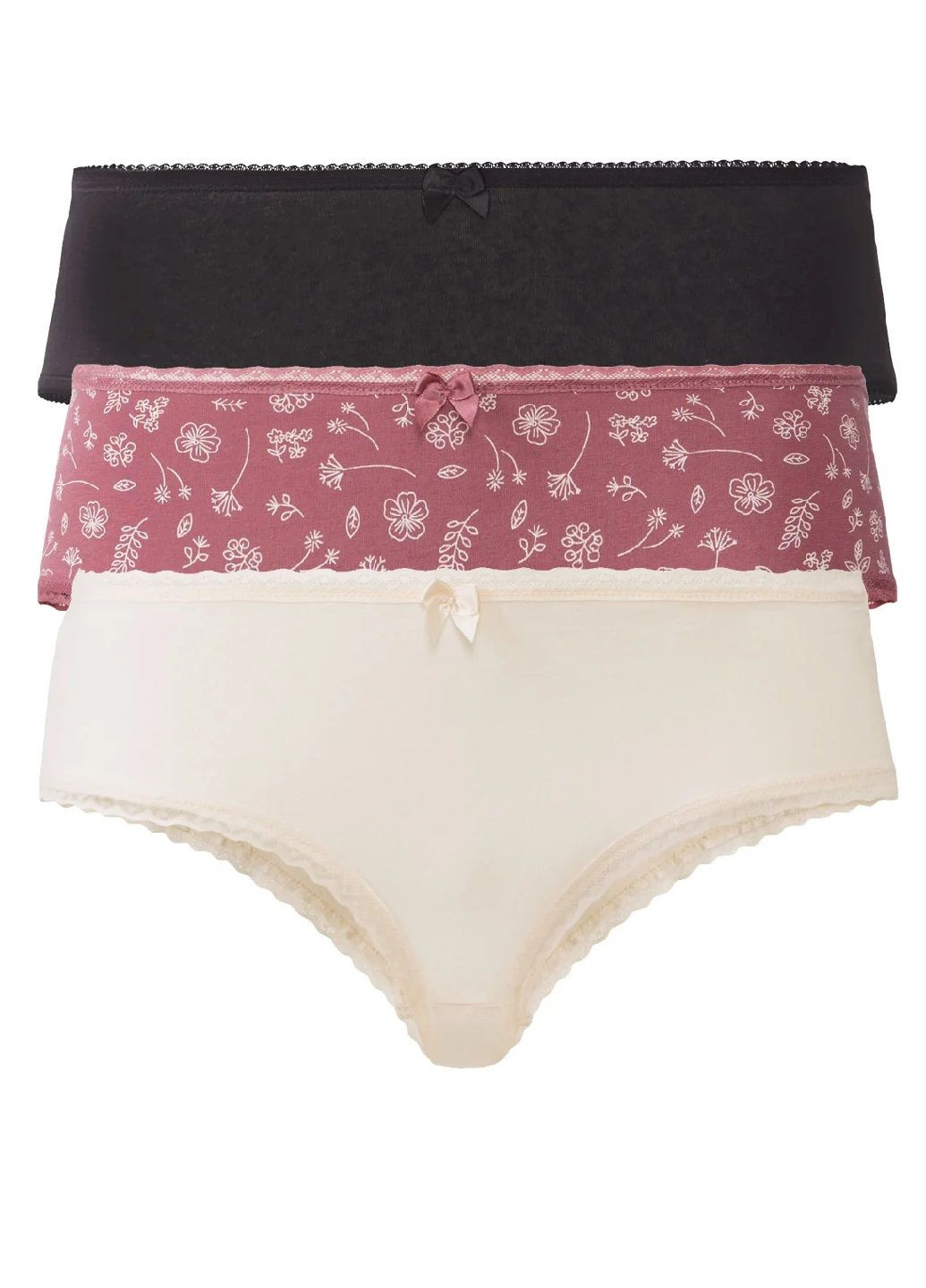 Комплект женских трусиков-хипстеров (3шт) Esmara (298304634)