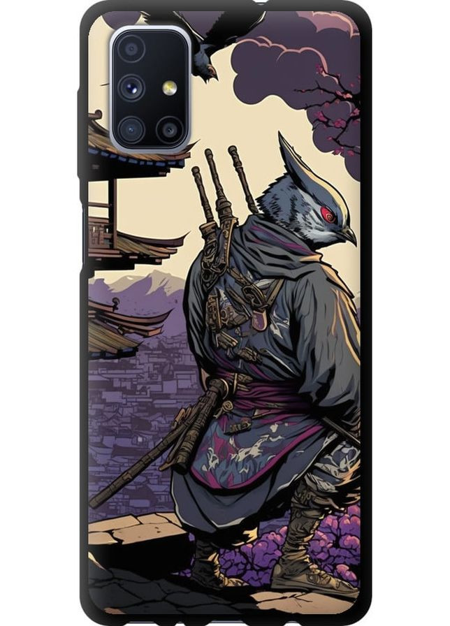 TPU черный чехол 'Птица воин' для Endorphone Samsung Galaxy M51 M515F (278054674)