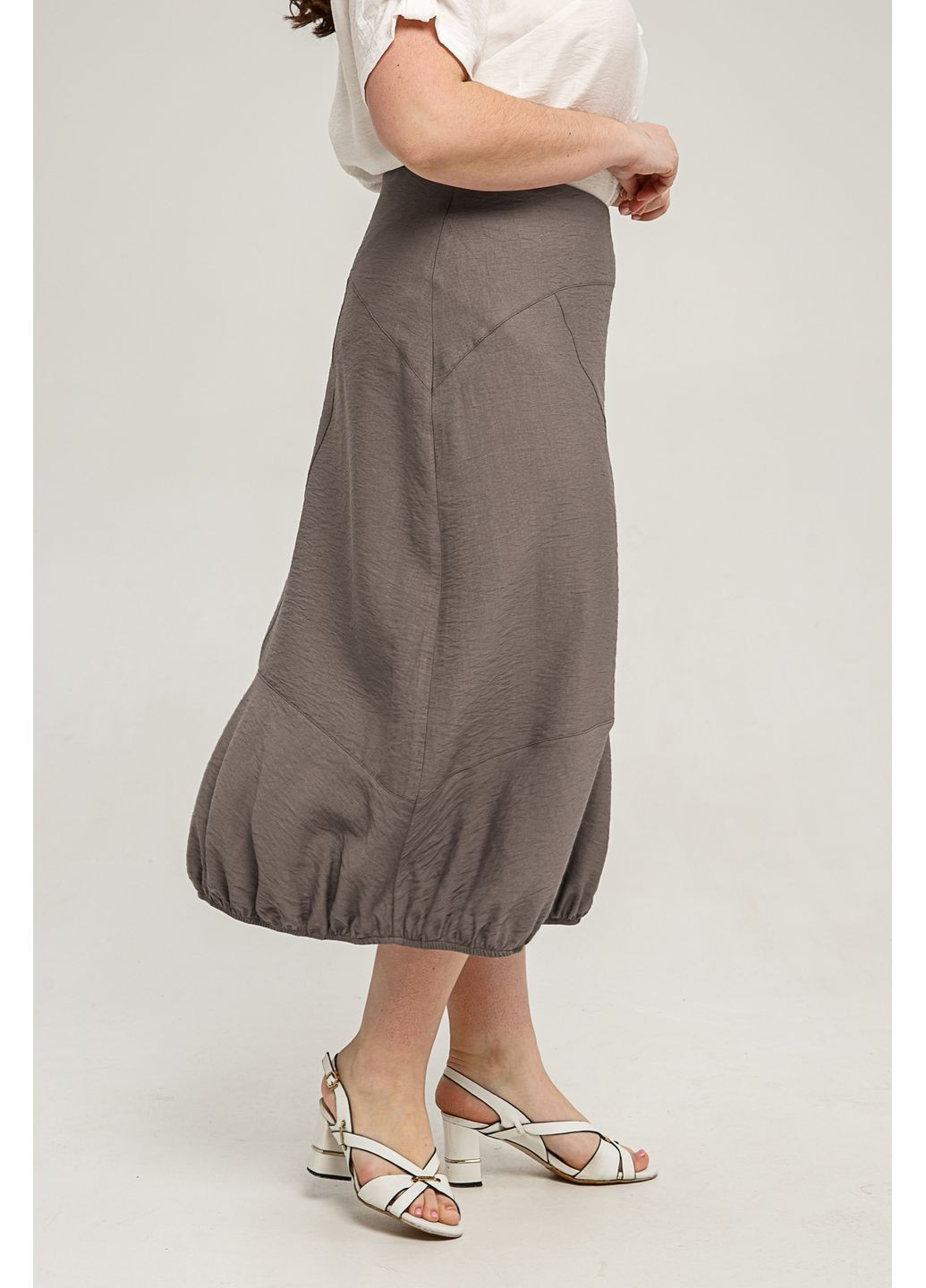 Спідниця кльош із жатого льону All Posa (ap101464p) A'll Posa (360920083)