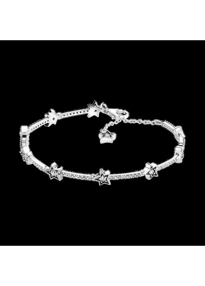 Серебряный браслет Пандора "Светящиеся звезды" 598498C01 Kabluchka (355347619)
