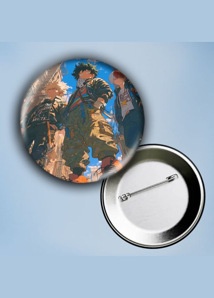 Значок на булавці Аніме Наруто #4 металевий 56 мм No Brand (304508806)