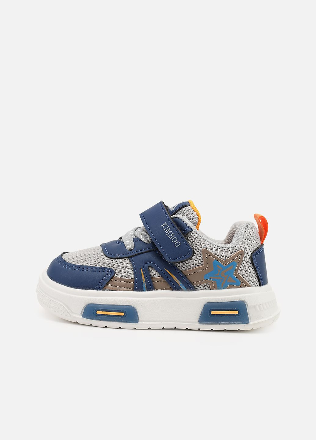 Синій кеди для хлопчика, на пласкій підошві колір синій цб-00273704 Kimboo