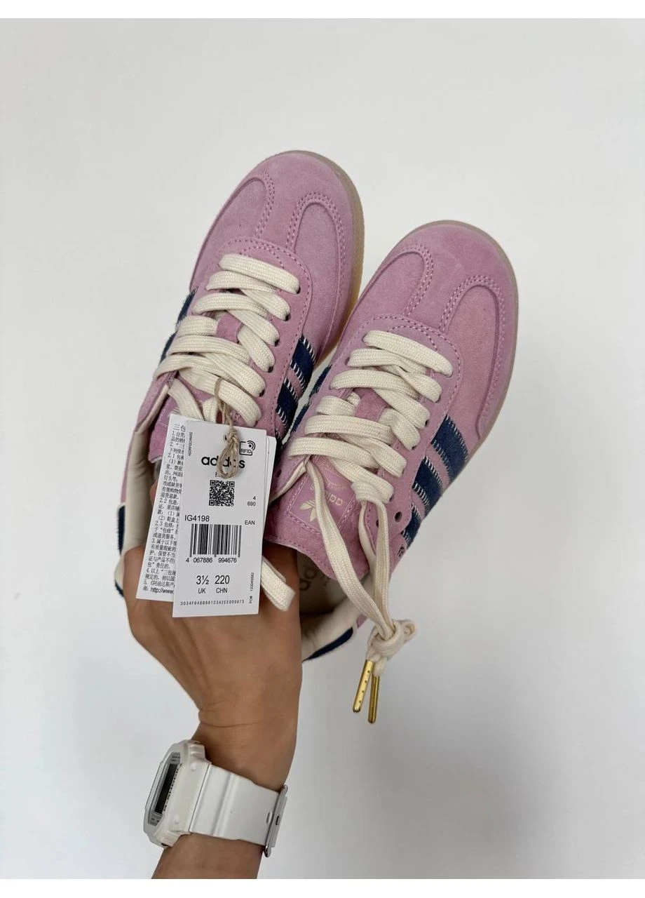 Синій кросівки чоловічі adidas samba notitle pi/ navy адідас самба сині демісезон No Brand