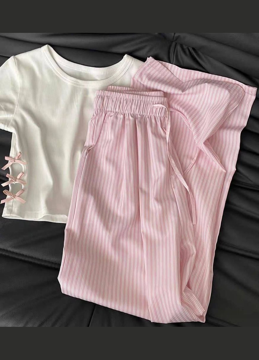 Летний костюм-двойка с топом и брюками палаццо No Brand Б1436/1437-536 (341280019)