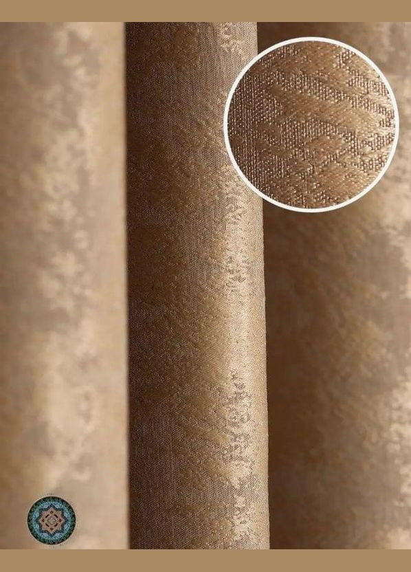 Набор шторы для спальни мраморные жаккард 300x270 см (Е101101B-32) No Brand (306633821)