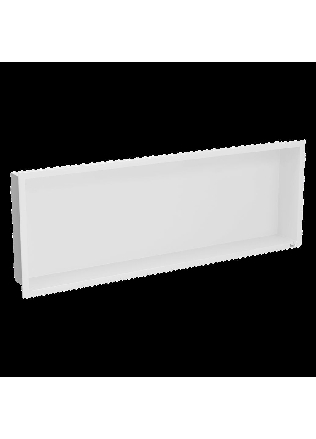 Полиця до ванної кімнати металева горизонтальна біла Nett YW-92 (352261598)