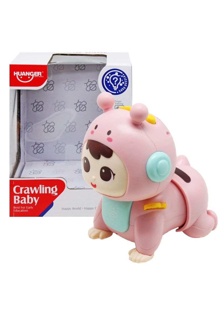 Пупс "Crawling Baby", ползает (розовый) MIC (290250962)