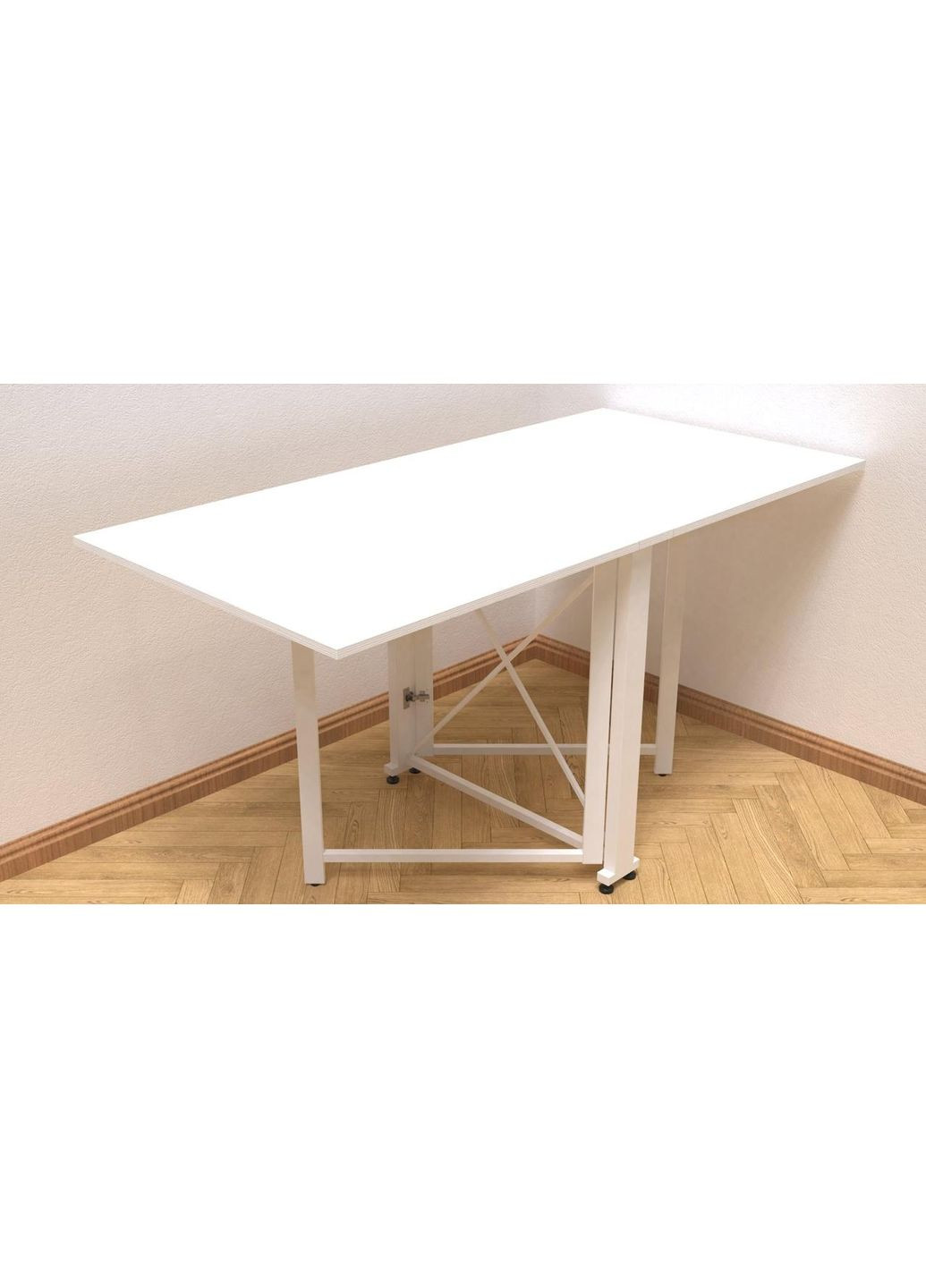 Стіл-книга трансформер Оріон 2 750x1520x730 метал ДСП Біле 16 мм (FRD-104590) Ferrum-decor (365445038)