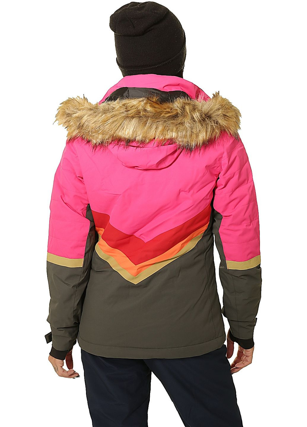 Куртка жіноча aze M Чорний-Рожевий Rehall (278272651)