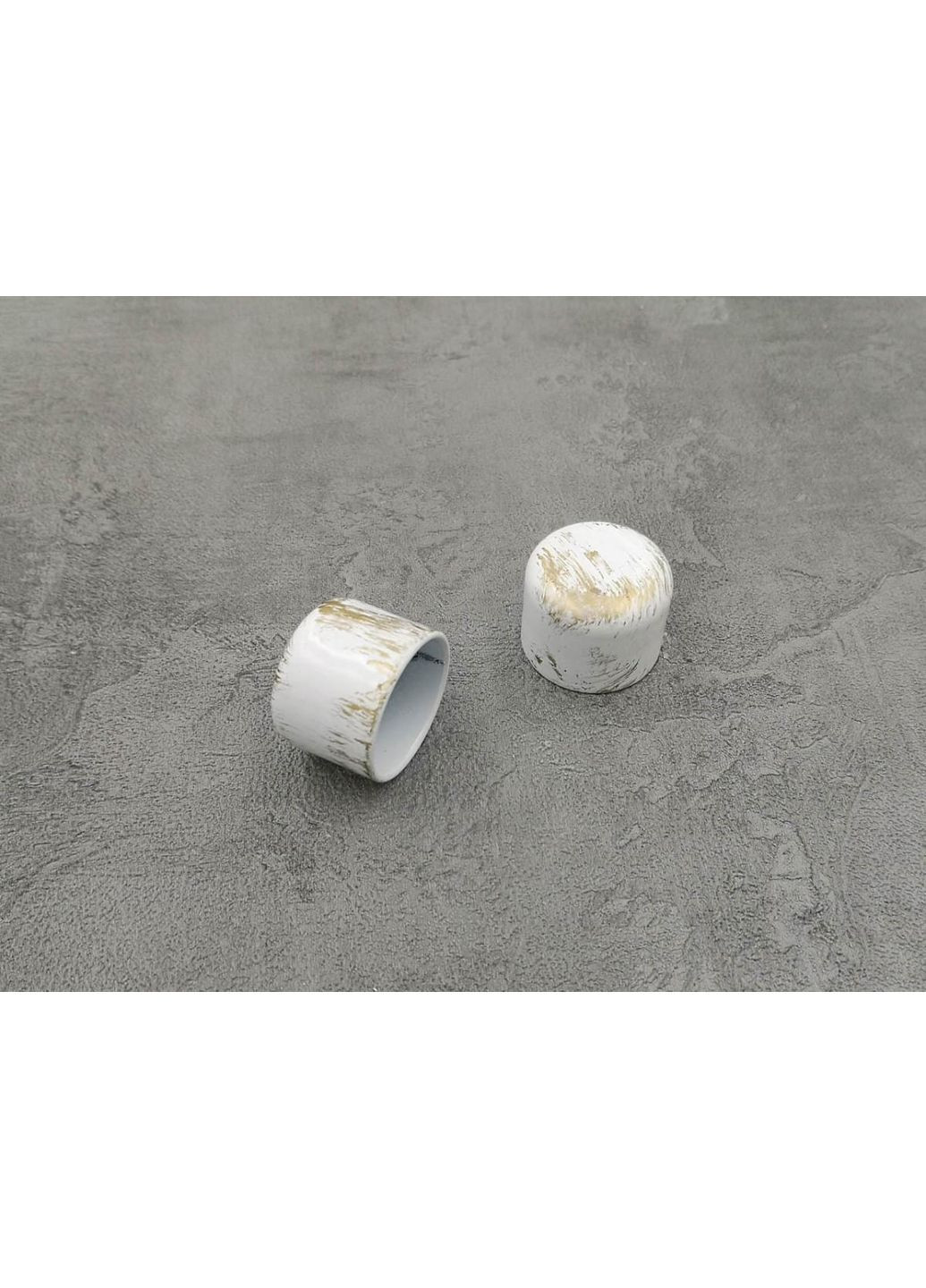 Карниз Заглушка гладка штанга одинарний відкритий 25 мм 160 см Біле золото Quadrum (352780535)