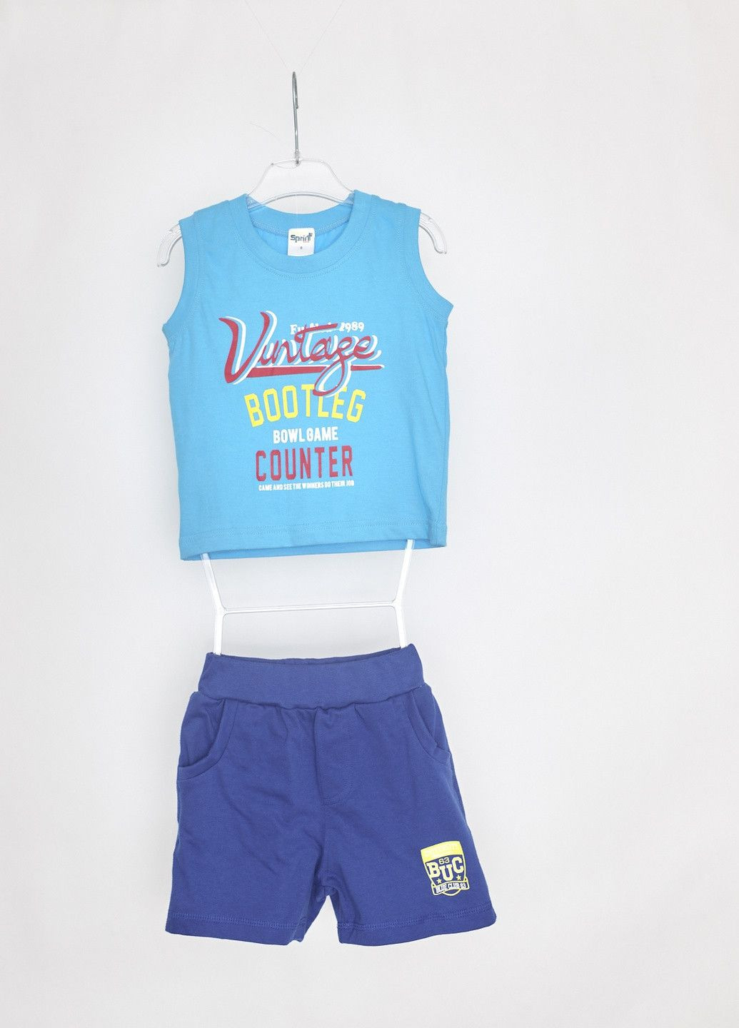 Оранжевый летний костюм 21482o27 оранжевый с шортами Sprint