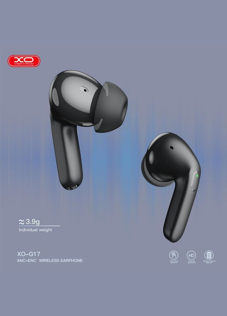 Навушники бездротові G17 Avatar Dual Mic Bluetooth стереогарнітура чорна XO (293346115)