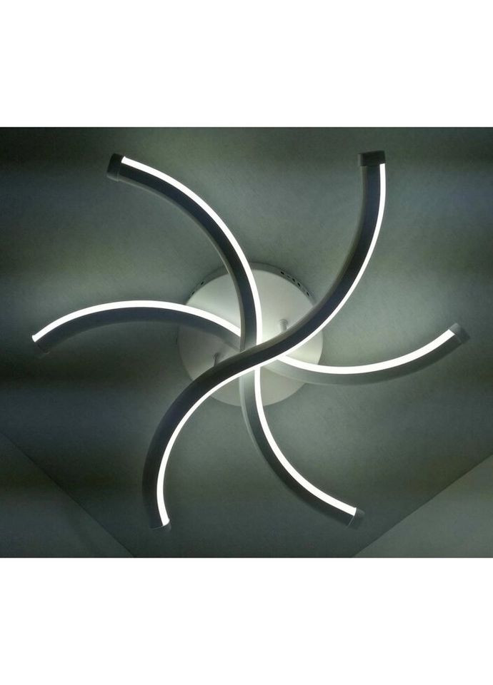 Люстра светодиодная потолочная LED светильник для квартиры на потолок лэд 25094 Белый 12х58х58 см. Sunnysky (324396515)