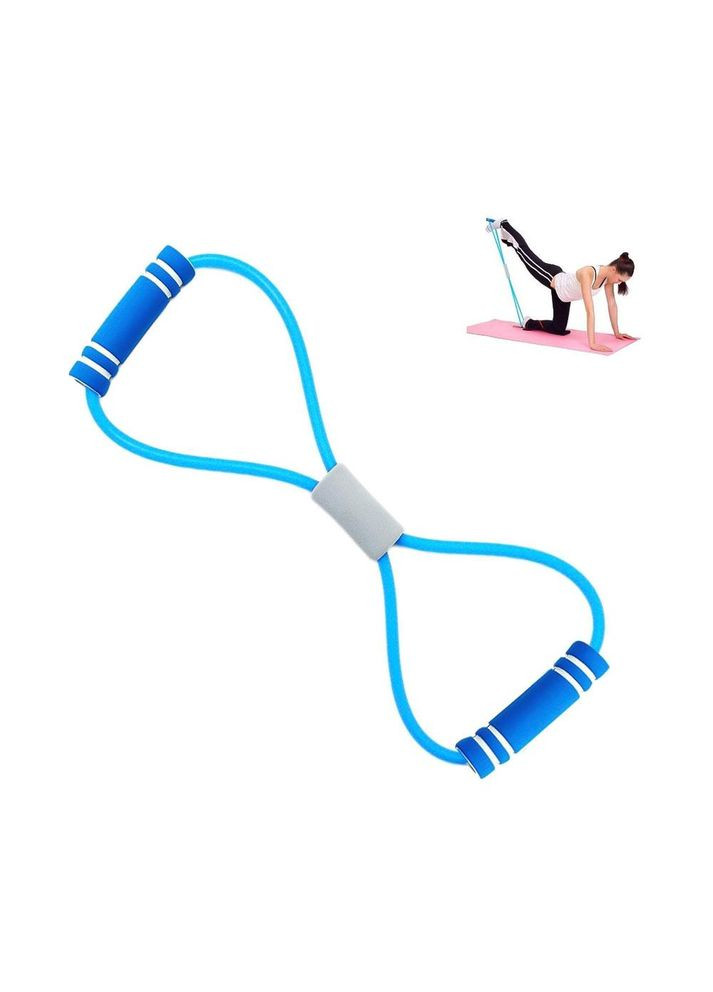 Ремень эспандер трубчатый восьмерка для фитнеса и пилатеса (OK0095_2) No Brand (325408521)