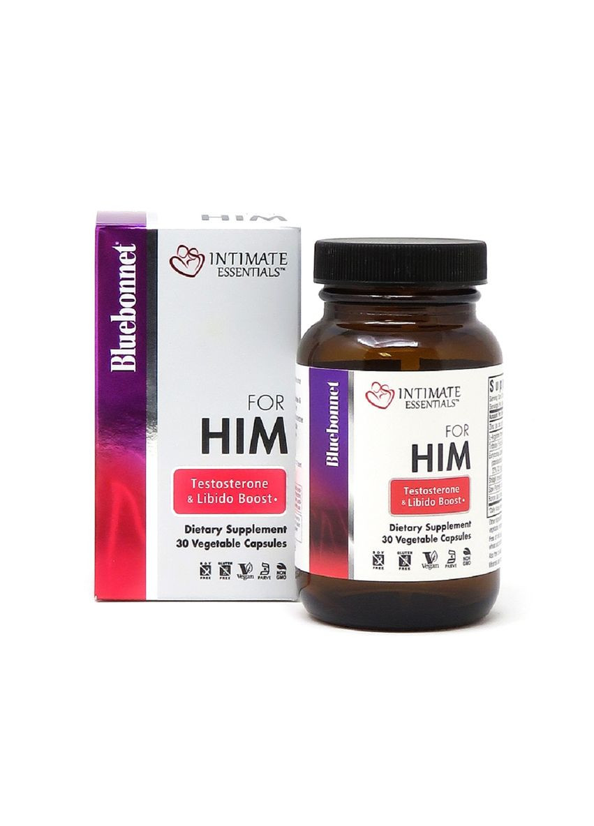 Комплекс Для Него, Intimate Essentials For Him, Testosterone, Libido Boost,, 30 капсул Bluebonnet Nutrition (326055372)