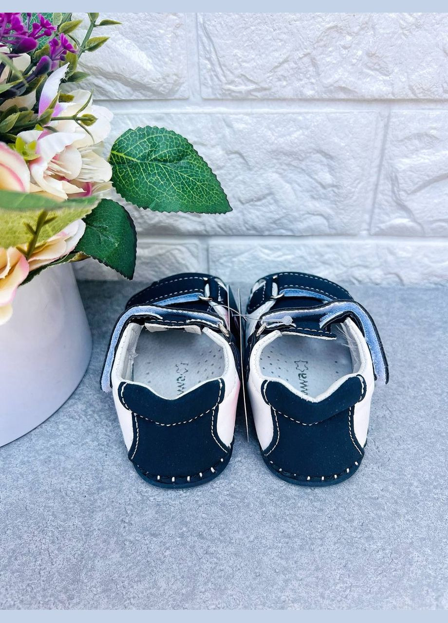 Синие летние пинетки для мальчика Apawwa