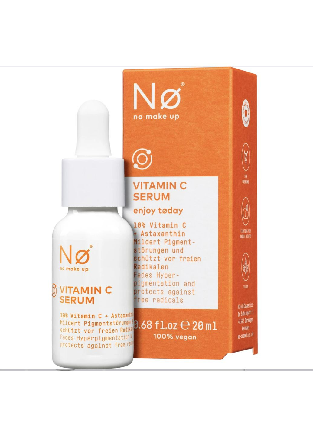 Сыворотка из 10% витамина C Cosmetics Serum Vitamin C, 20 ml No Brand (367610565)