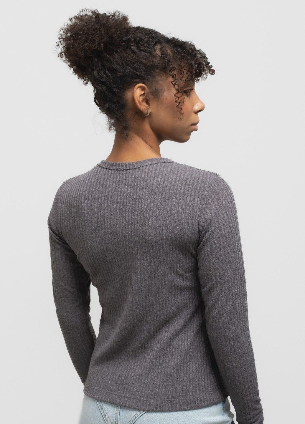 Лонгслів жіночий LW-"КАПЛЯ" сірий 344304 Power (302209557)