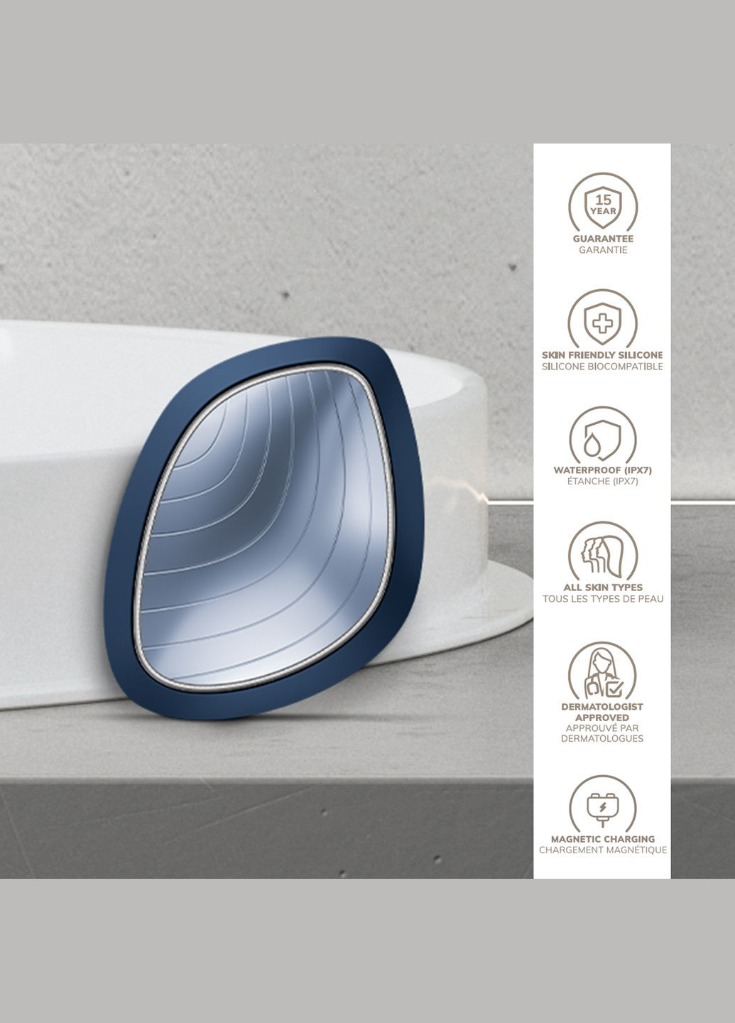 Ультразвукова маска тепло та холод Sonic Warm&Cool Mask 9в1 midnight GESKE (341526273)