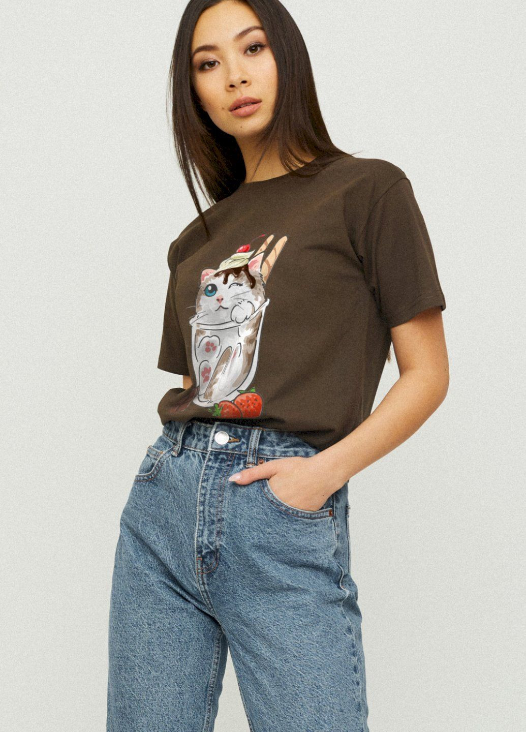 Футболка Boyfriend / дышащий принт / YAPPI - (252386118)