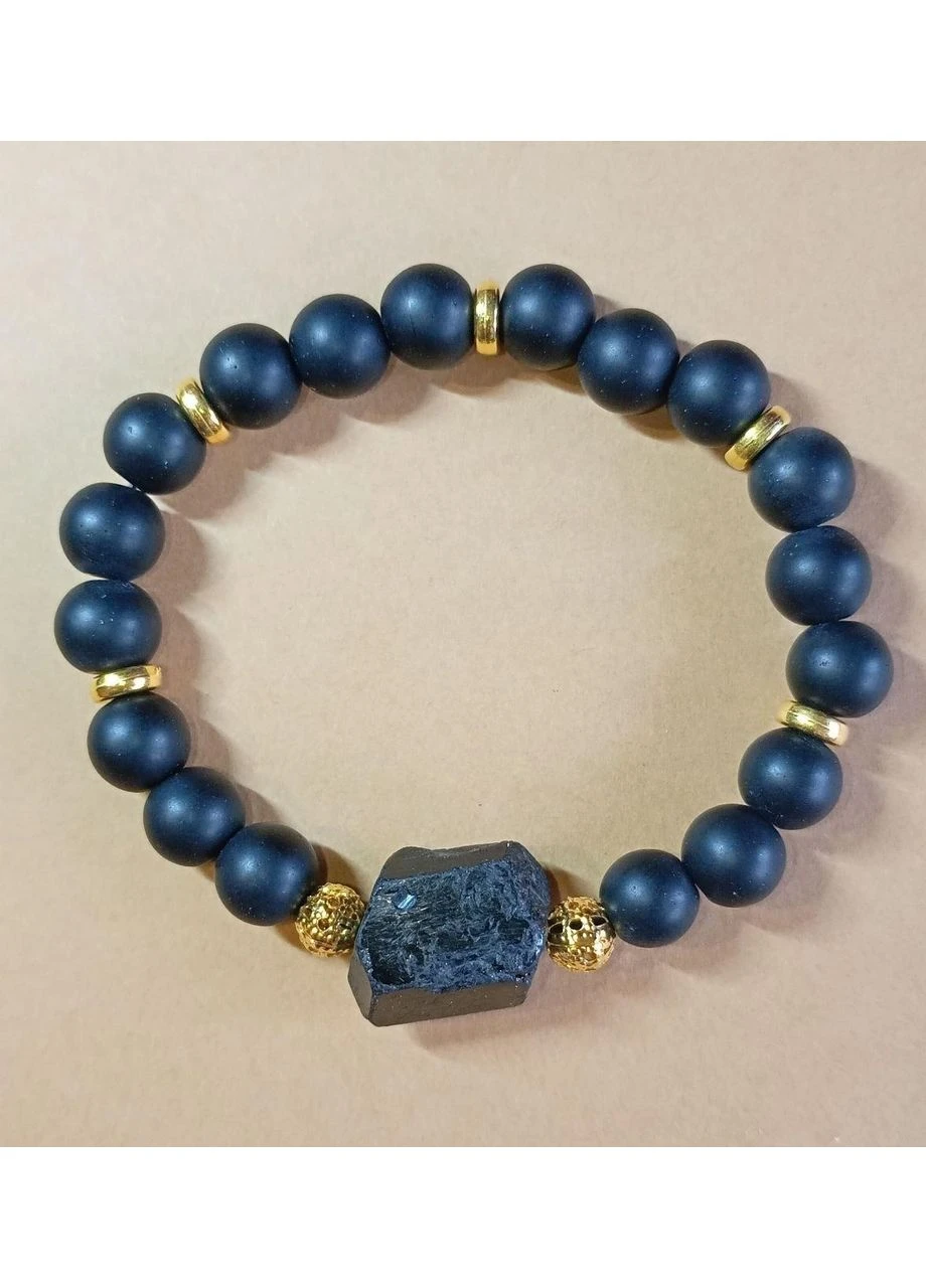 Браслет из шунгита и черного турмалина. 294. No Brand (398222728)