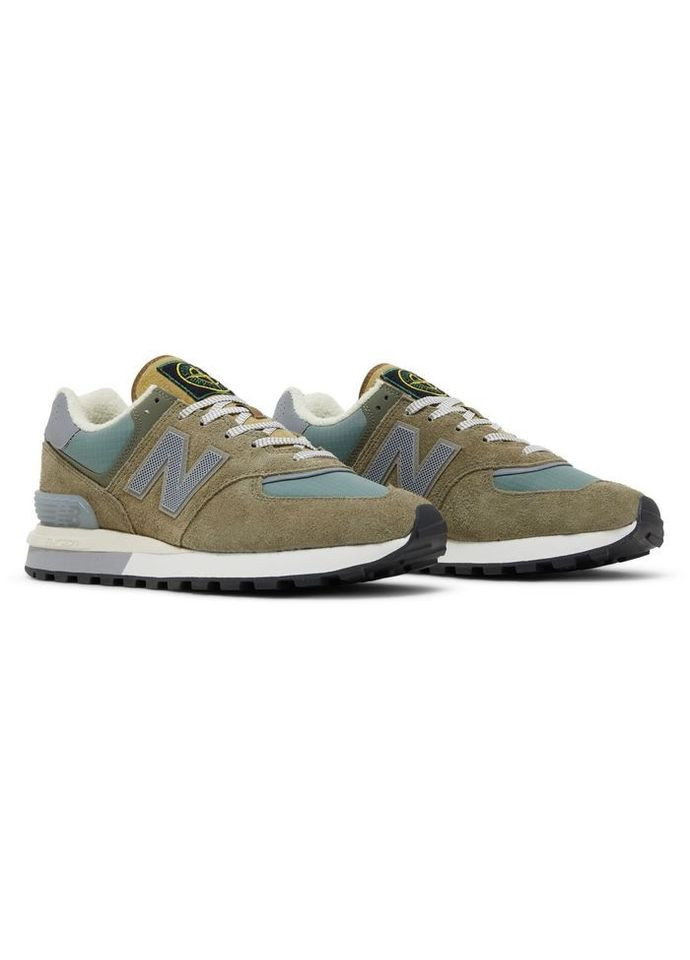 Оливкові всесезонні кросівки 574 legacy stone island steel blue - u574lgst No Brand