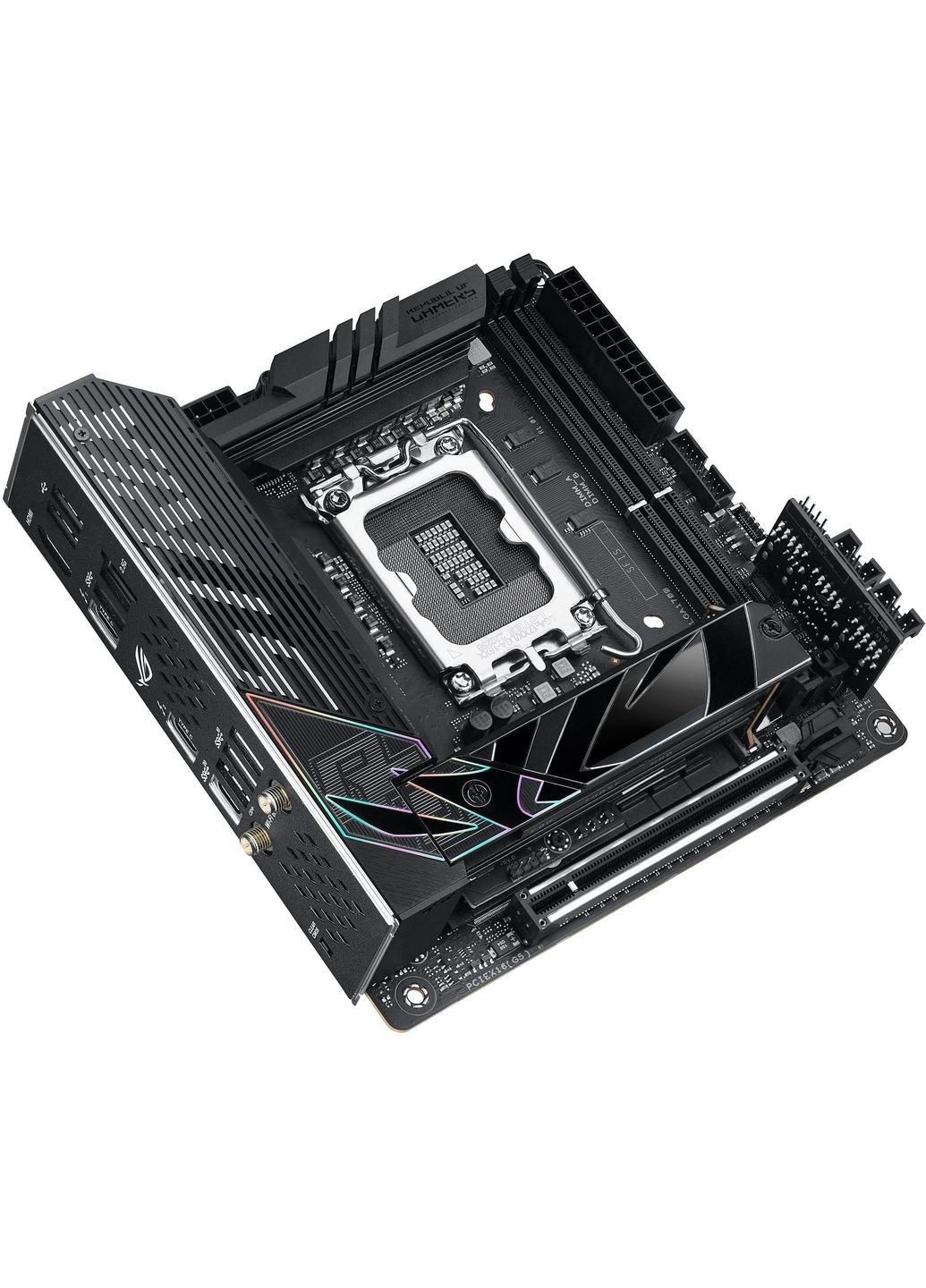 Материнская плата ROG STRIX Z790-I GAMING WIFI s1700 Z790 2xDDR5 M.2 HDMI Thunderbolt Wi-Fi BT mITX 90MB1CM0-M0EAY0 Asus (360793587)