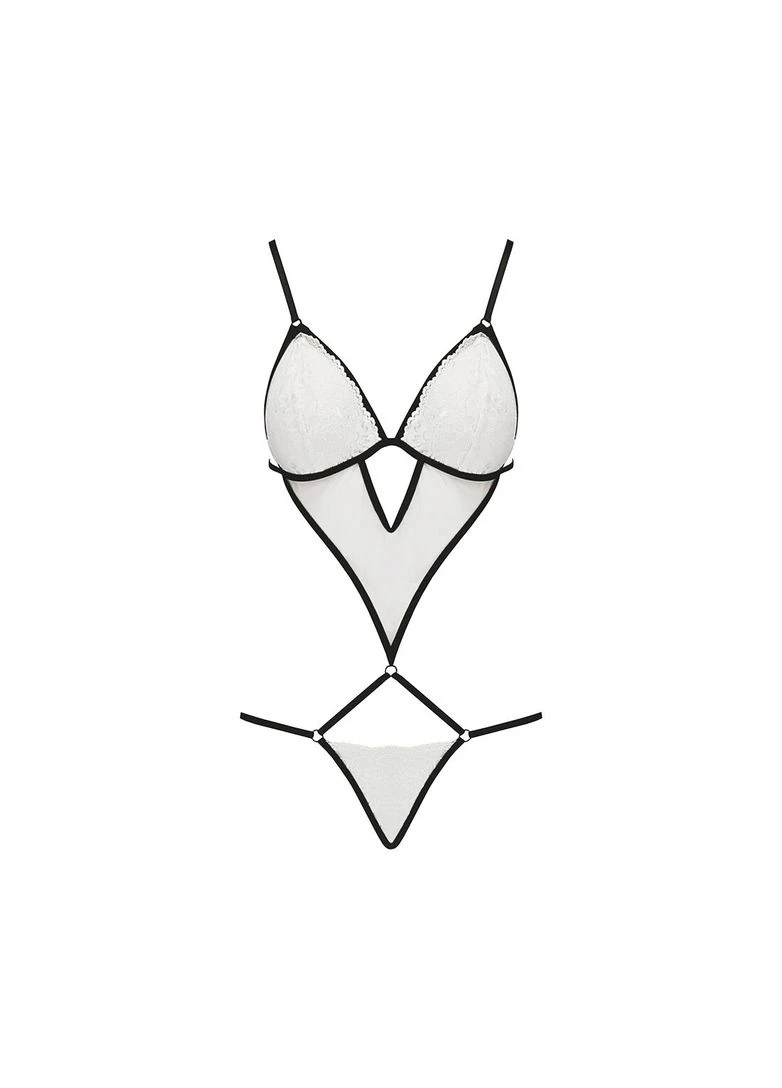 Комбинированный демисезонный боди монокини orihime body white, /m Passion