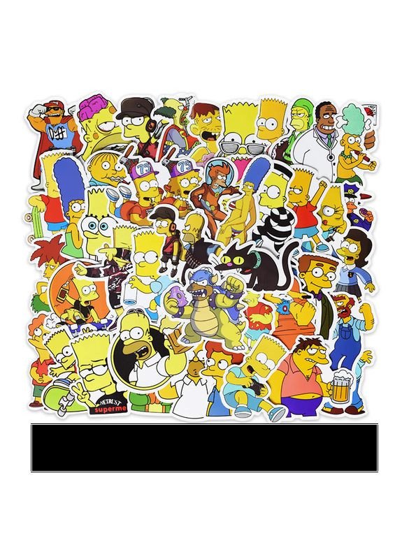 Набор стикеров виниловых наклейок Симпсоны\ Simpsons No Brand (316523495)