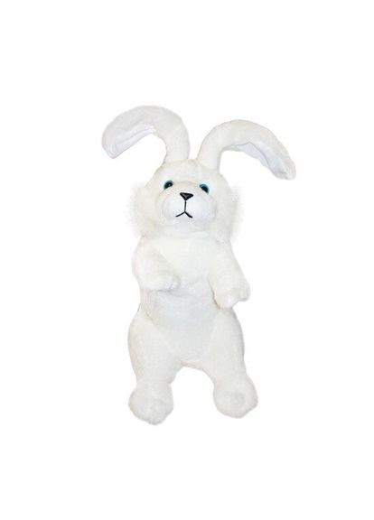 М'яка іграшка Кролик біла з велюру для дітей від 3 років м'яке зайченя гіпоалергенне ProDobro (366030829)