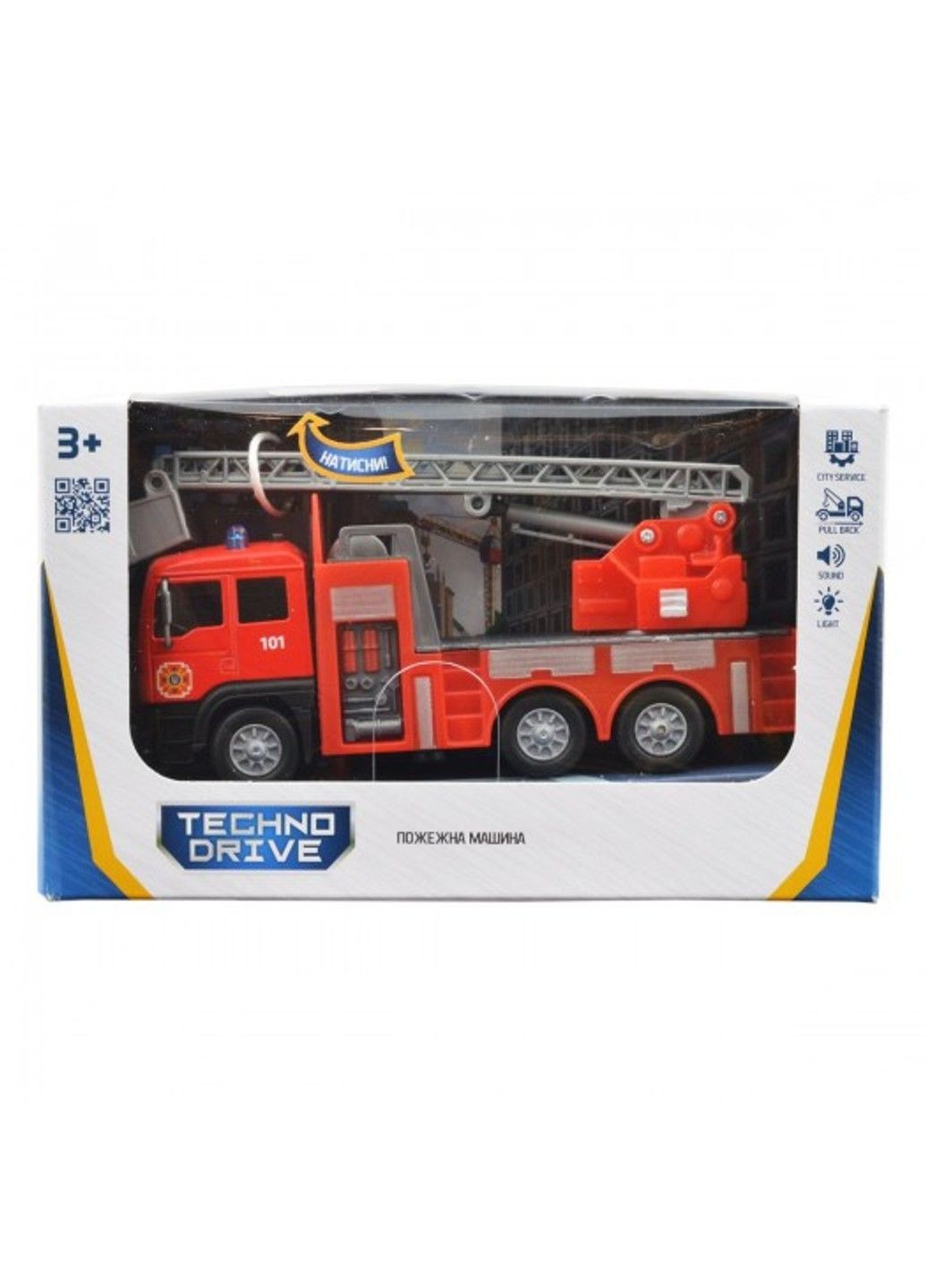 Автомодель – Пожежна машина (світло, звук) TechnoDrive (333708497)