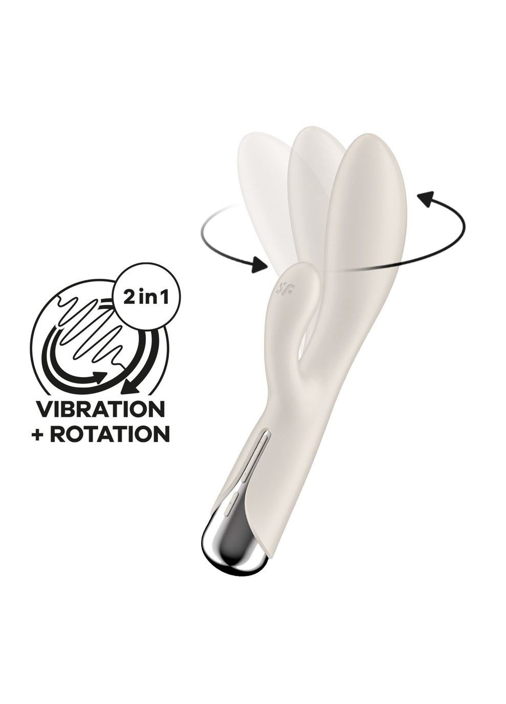 Вібратор-кролик Spinning Rabbit 1 Beige Satisfyer (366875995)