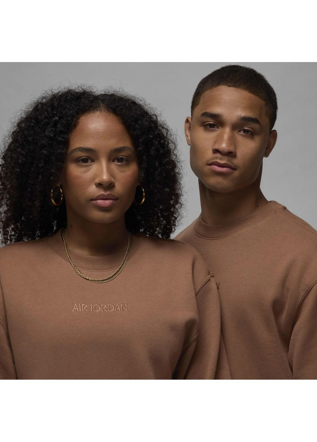 Світшот унісекс Wordmark Fleece Crew-Neck Sweatshirt Brown Air Jordan (364662607)