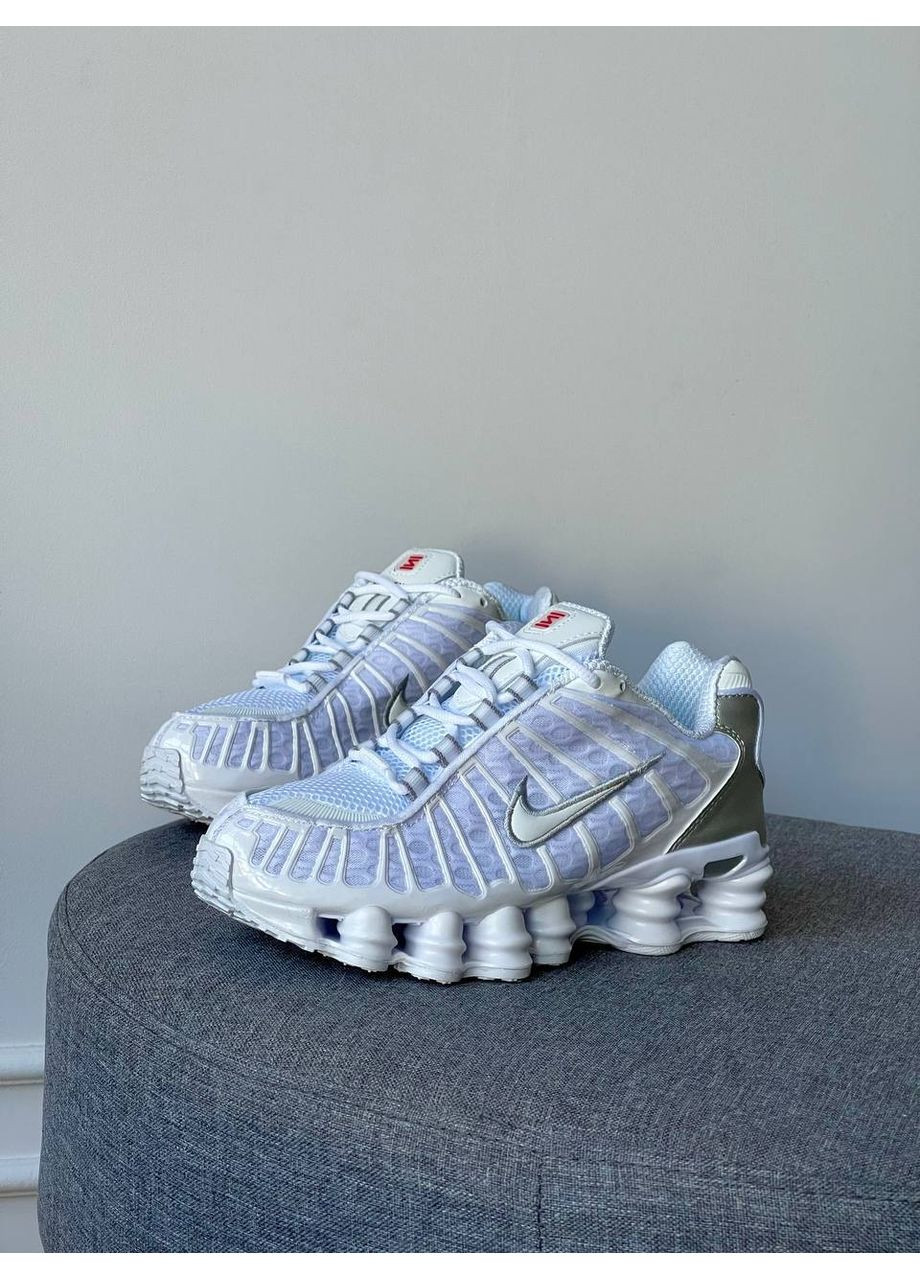 Кросівки жіночі і чоловічі Nike Shox TL White | Найк Шокс ТЛ білі No Brand білі демісезони (355339580)