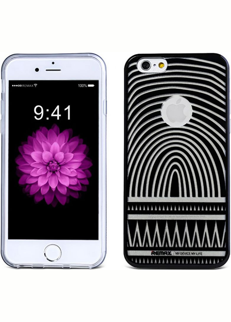 Чехол-накладка MaxMara для iPhone 6/6S Engarved Black Remax (301467459)