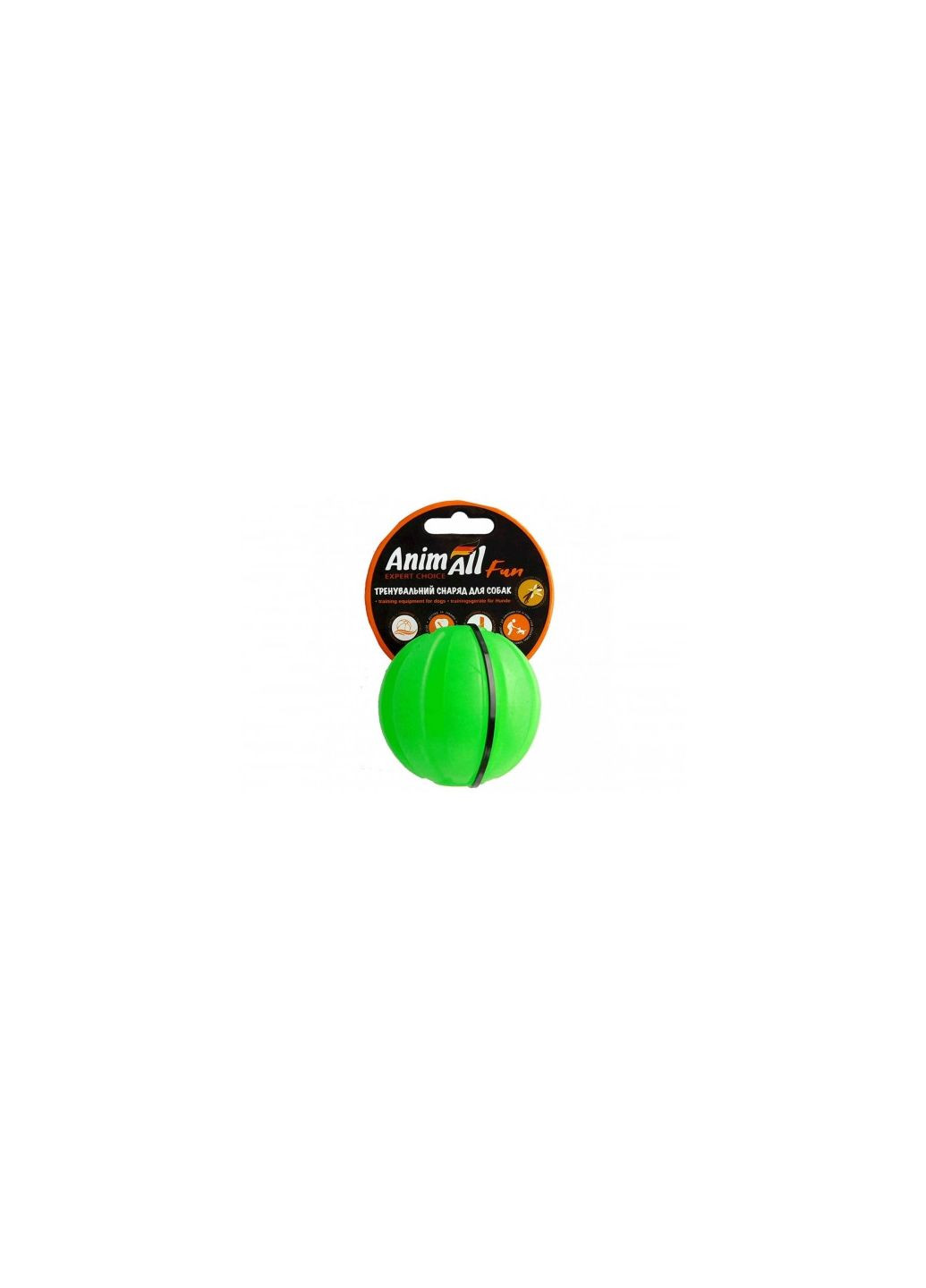 Игрушка Fun тренировочный мяч, зелёный, 5 см AnimAll (278309006)