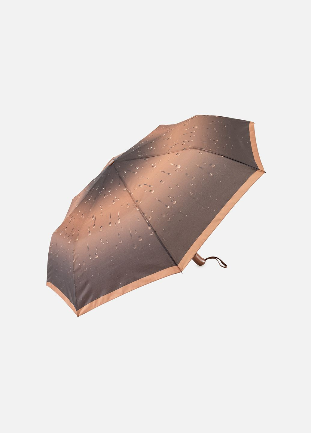 Жіноча напівавтоматична парасолька колір коричневий ЦБ-00248848 No Brand (289843273)