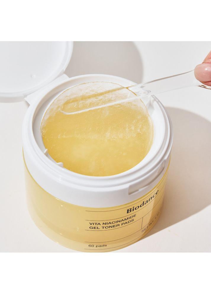 Тонер-пады Vita Niacinamide Gel Toner Pads, 60 шт. Педы Biodance (369569380)