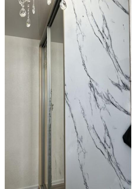 Плівка самоклеюча вінілова білий мармур для кухні та меблів водостійка 3 м × 60 см 2 шт (2104618891) No Brand (371631724)