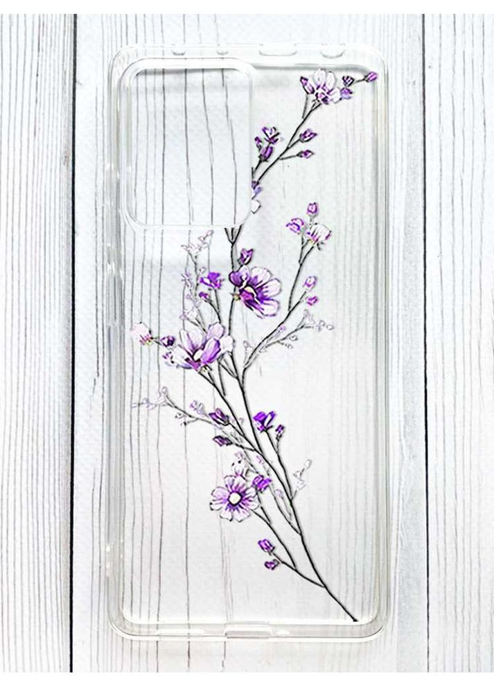 Прозорий чохол на Xiaomi Redmi Note 12 Pro 5G Гілочка квітів (принт 278) Creative (356122322)