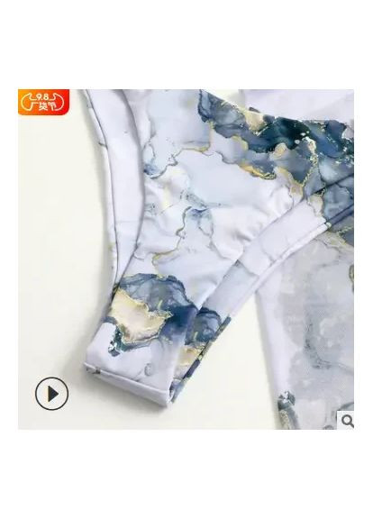 Раздельный купальник из парео из высокоскоростного эластана. Раздельный купальник с парео China (360865356)