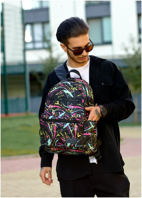Рюкзак унисекс Zard LKT принт "ABSTRACT" (R-25058707m-VS) Sambag (302450203)