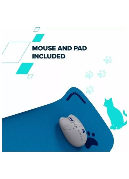 Комплект Canyon (CNS-HSETW6BL) VAG HSET-W6 Kitty Edition Wireless UA Blue (370019384)