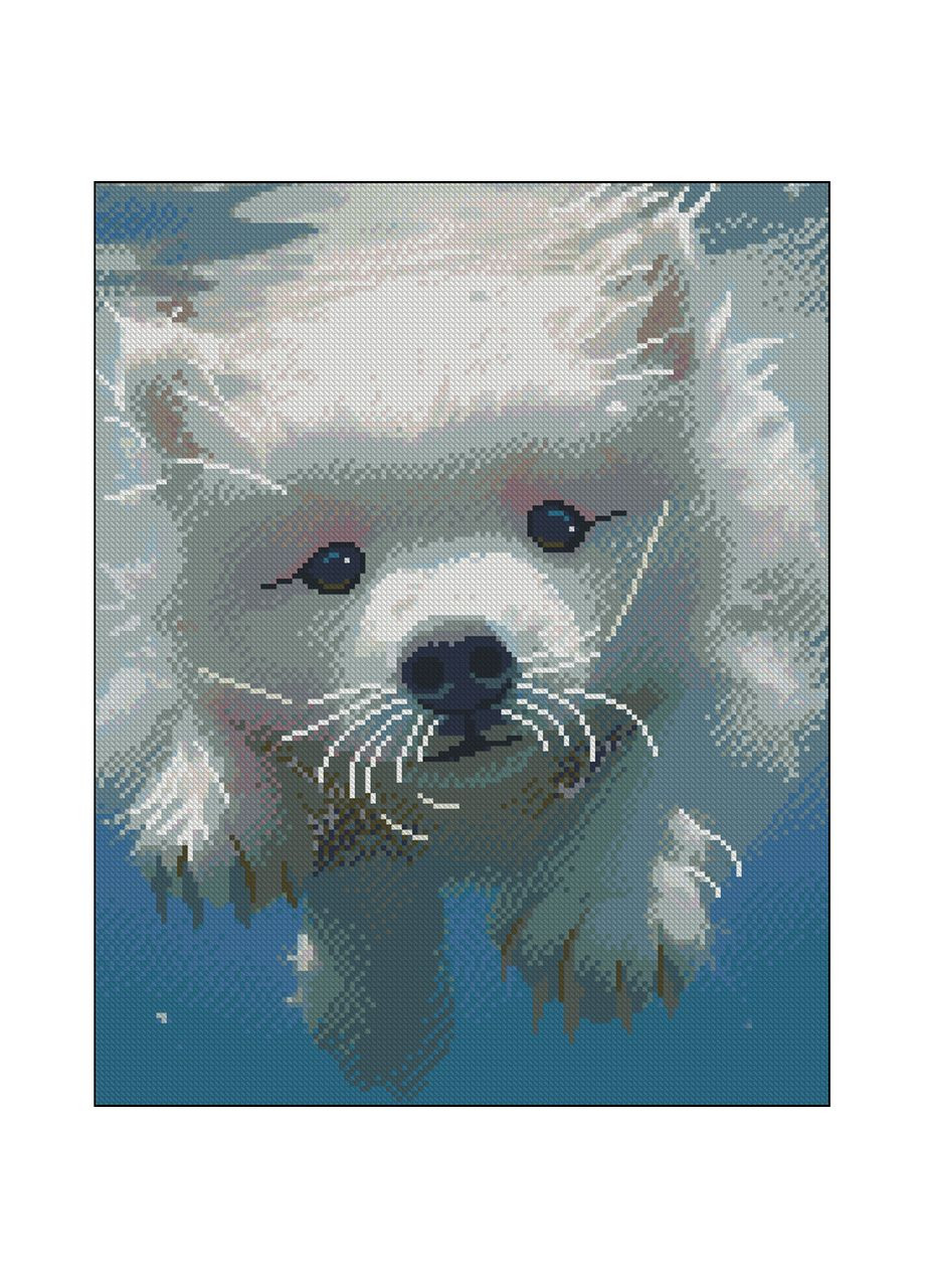 Алмазная мозаика ПРЕМИУМ Пушистый пловец без подрамника размером 40х50 см (ZAV4050-9) Strateg (362445895)