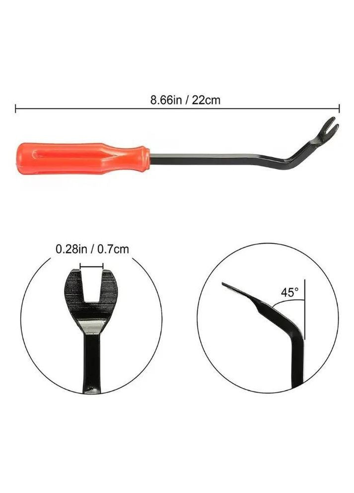 Съемник пистонов обшивки и панелей салона автомобиля, автомобильные съемники (R051267) Bluefield (317188865)