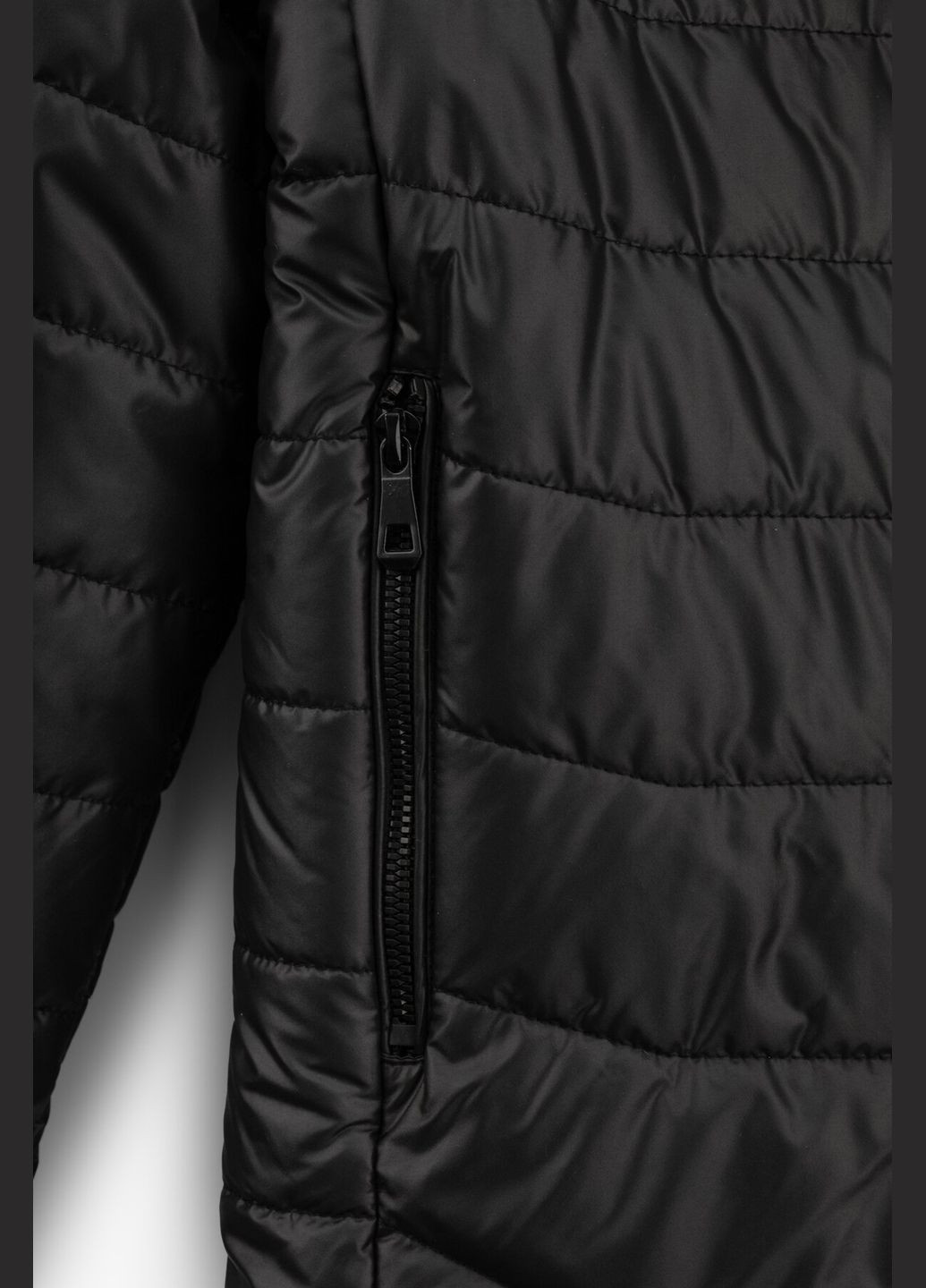 Черная демисезонная куртка для мальчика a01 158 см черный shop (2000991000605) Dinomin