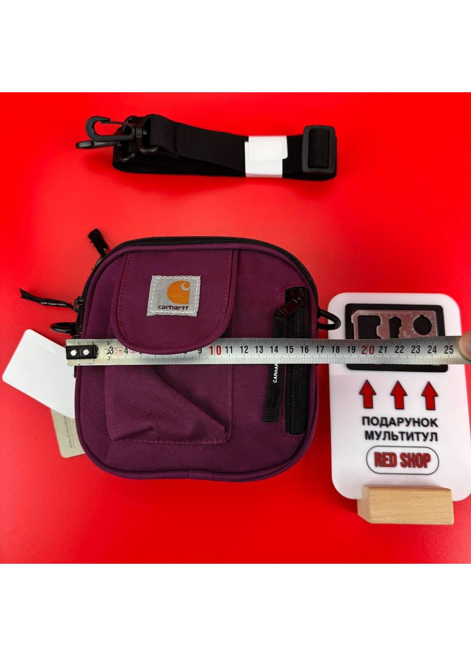 Wip bag месенджер Кархартт Віп Квадратна містка барсетка через плече міська Фіолетова No Brand (361668903)