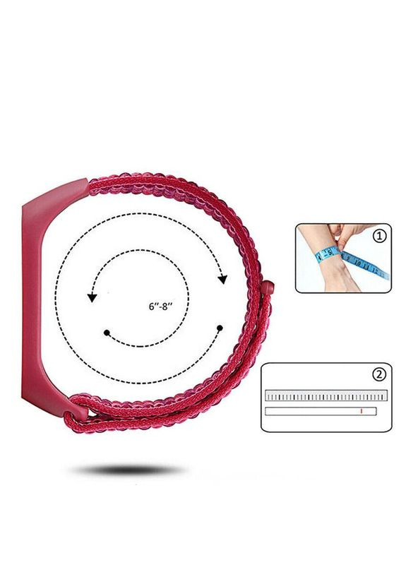 Ремінець Nylon Style для Xiaomi Mi Smart Band 7 Red-Rainbow (707669) BeCover (341489659)
