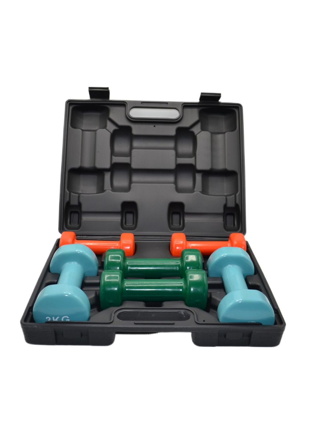 Набір гантелей в кейсі 12 кг. 4118 Fitness Dumbells (2шт.*1кг. 2шт.*2кг. 2шт.*3кг.) PowerPlay (315717947)