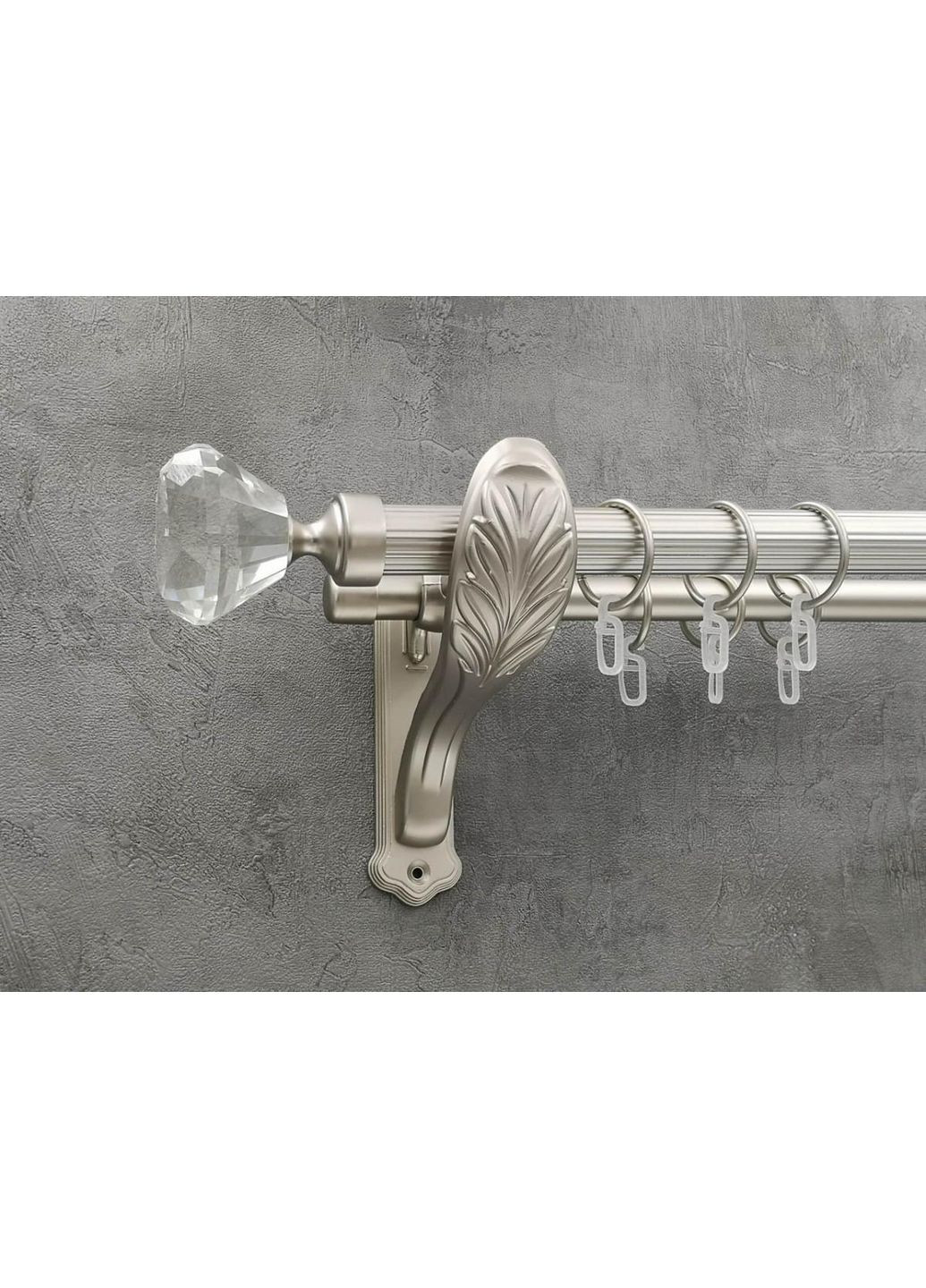 Карниз Спектралія рифлена штанга подвійний ретро 25/19 мм 200 см Сатин Quadrum (352782895)